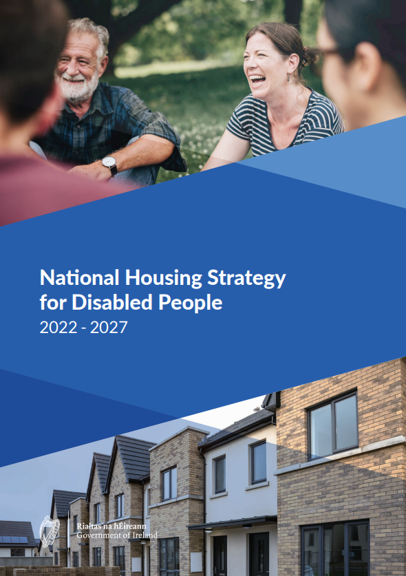 Image of the cover of the National Housing Strategy for Disabled People 2022 - 2027 document.