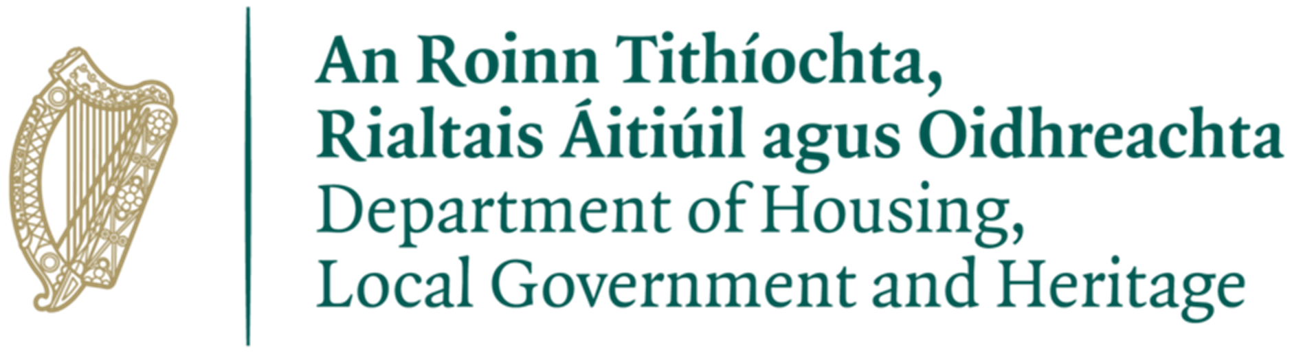 Logo for the Department of Housing, Local Government and Heritage