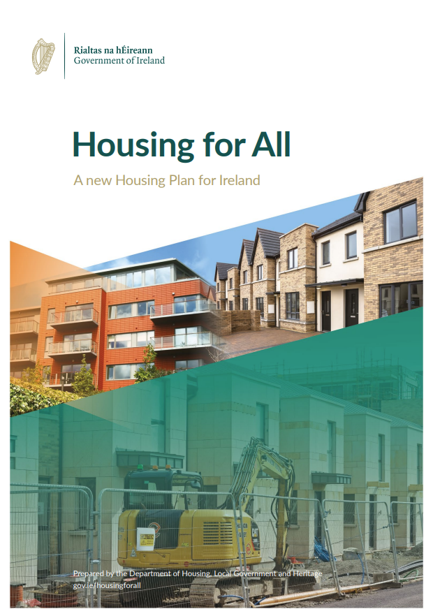 Image of the cover of the Housing for All document.